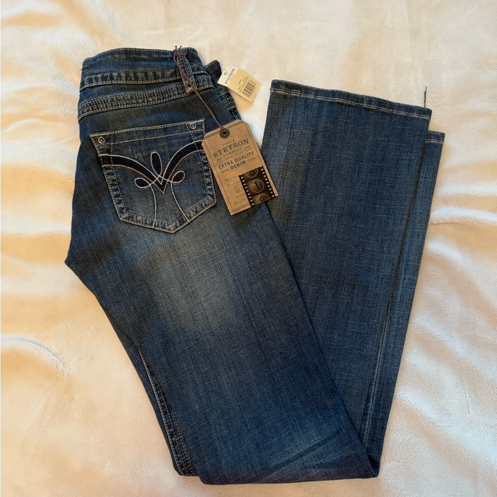 Stetson Women's Dark Blue Boot Cut Jeans